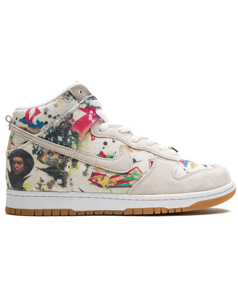 Nike x Supreme SB Dunk High Rammellzee Sneakers - Weiß Weiß