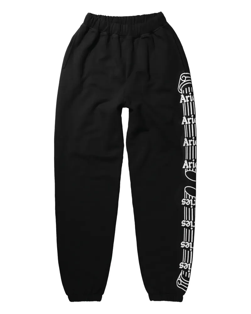 Aries Jogginghose mit Logo-Print - Schwarz Schwarz
