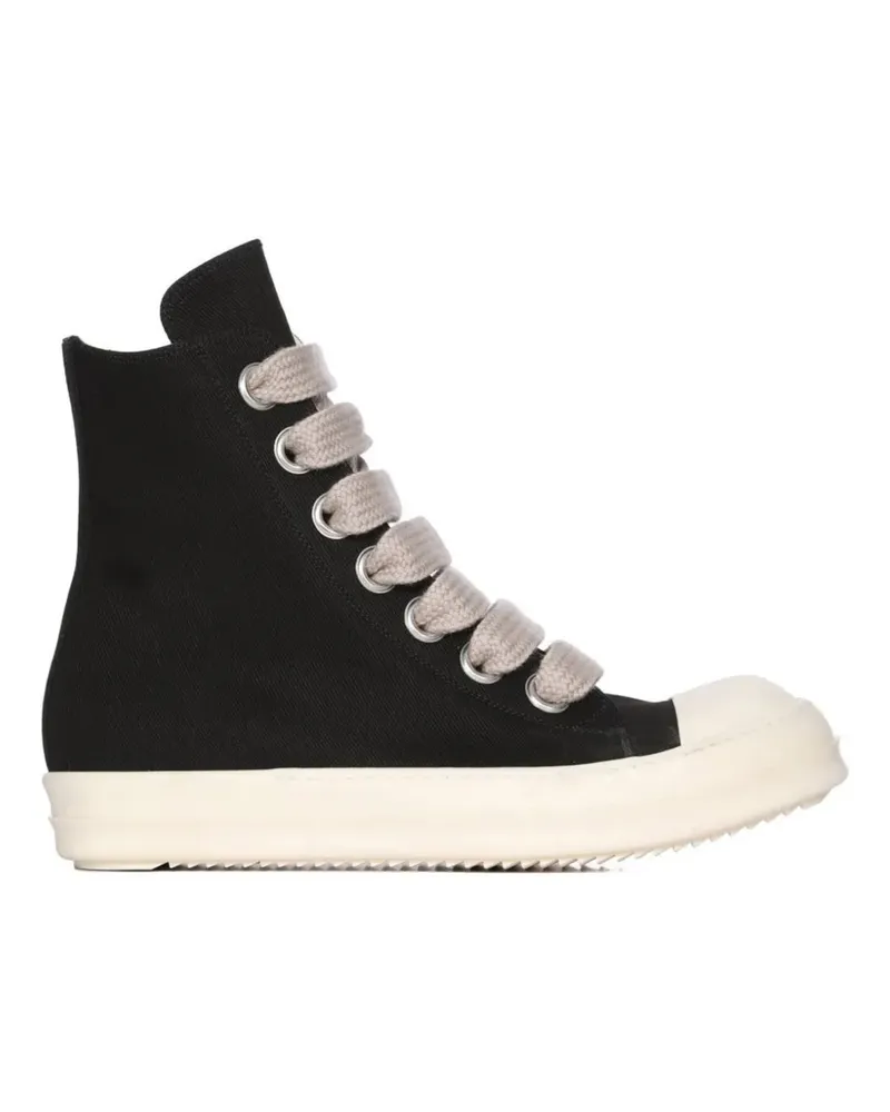 DRKSHDW by Rick Owens Jumbolace High-Top-Sneakers aus Baumwolle - Schwarz Schwarz