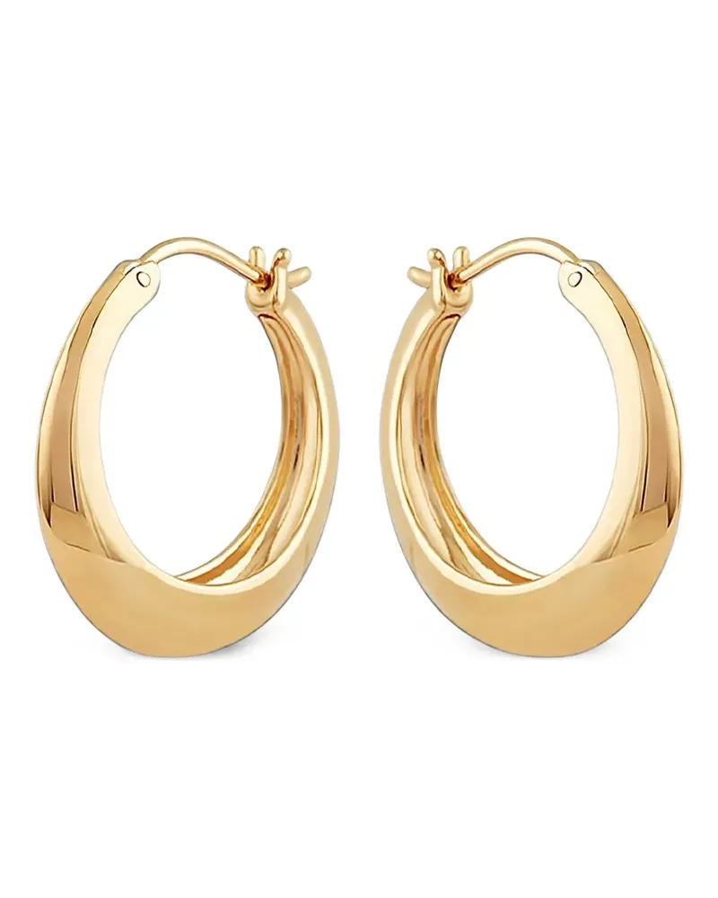 Dinny Hall Signature tapering hoop earrings - Gold Gold
