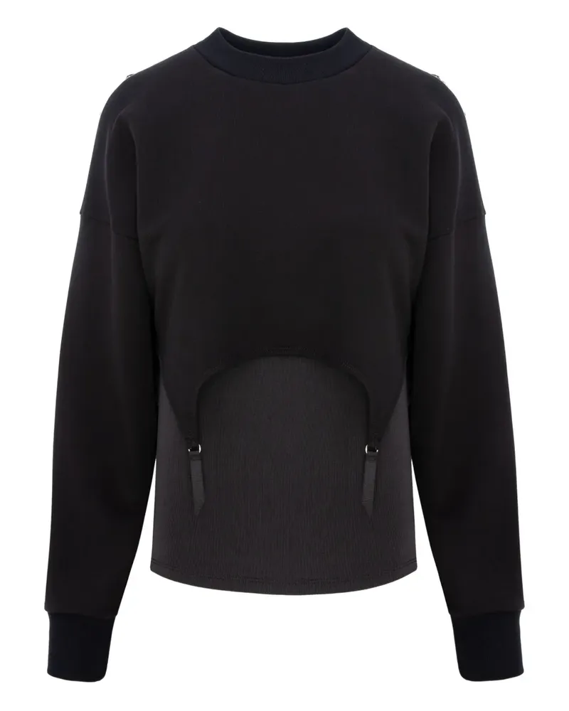 Murmur Sweatshirt mit Cut-Out - Schwarz Schwarz