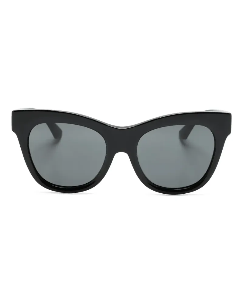 Burberry Sonnenbrille mit Butterfly-Gestell - Schwarz Schwarz