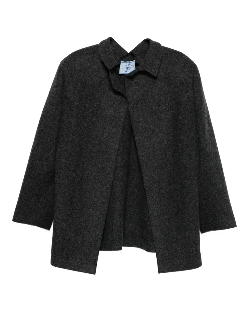 Prada Offener Mantel - Grau Grau