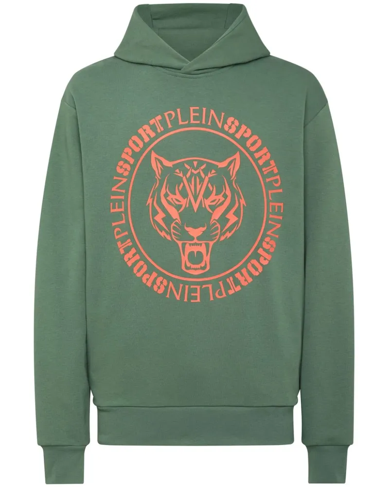 Philipp Plein Sweatshirt mit Tiger - Grün Grün