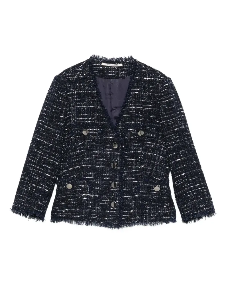 Tagliatore Tweed-Jacke - Blau Blau