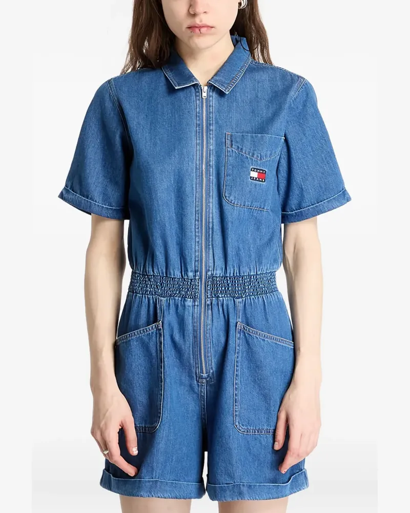 Tommy Hilfiger Jeans-Jumpsuit mit Reißverschluss - Blau Blau