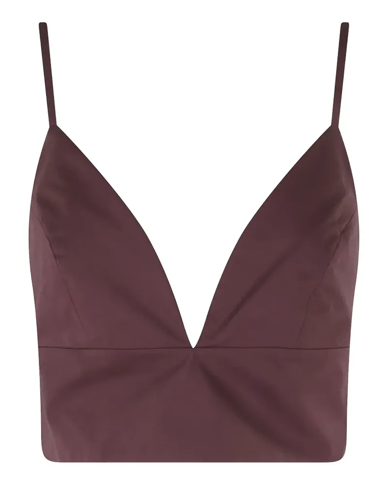 Federica Tosi V-neck cropped top - Violett Violett