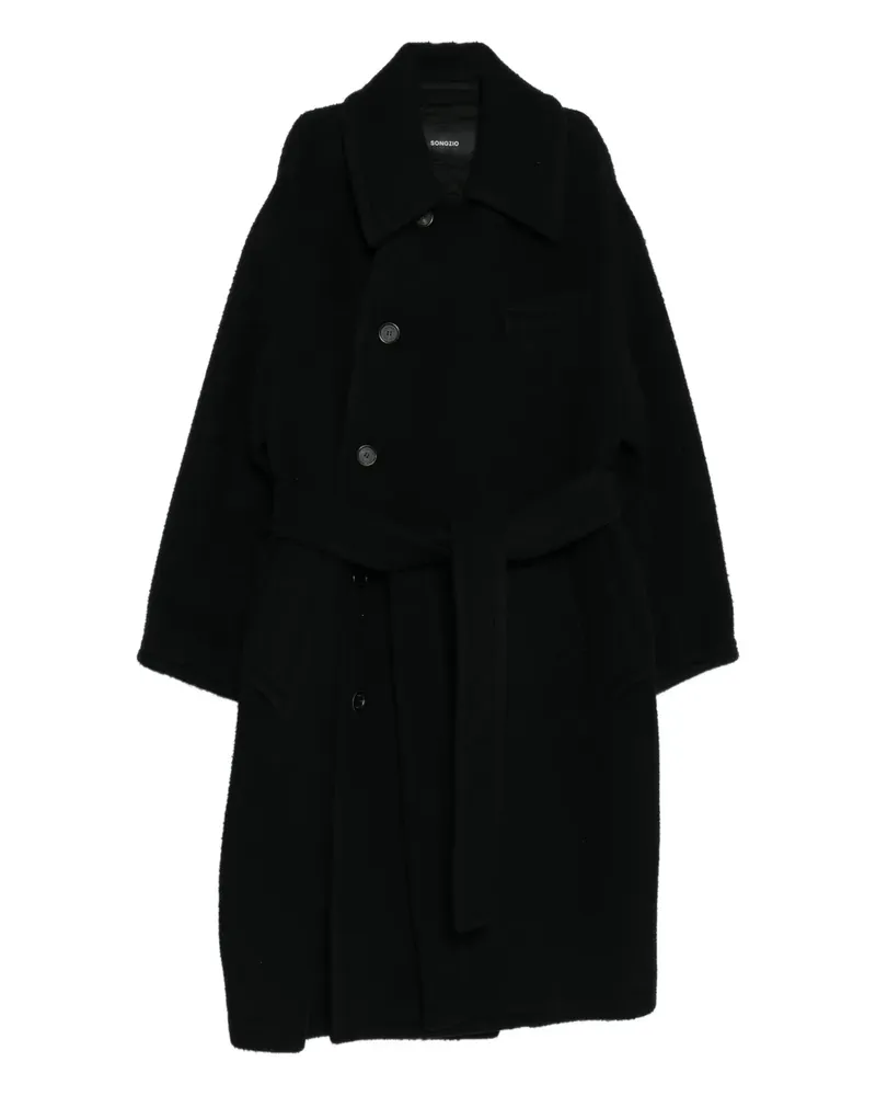 SONGZIO Bias Bouclé-Mantel - Schwarz Schwarz