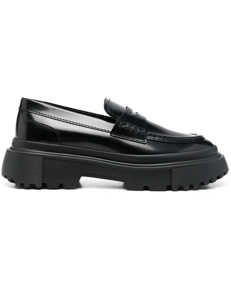 Hogan Loafer mit dicker Sohle - Schwarz Schwarz