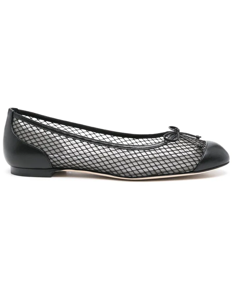 Manolo Blahnik Jatelah Ballerinas - Schwarz Schwarz