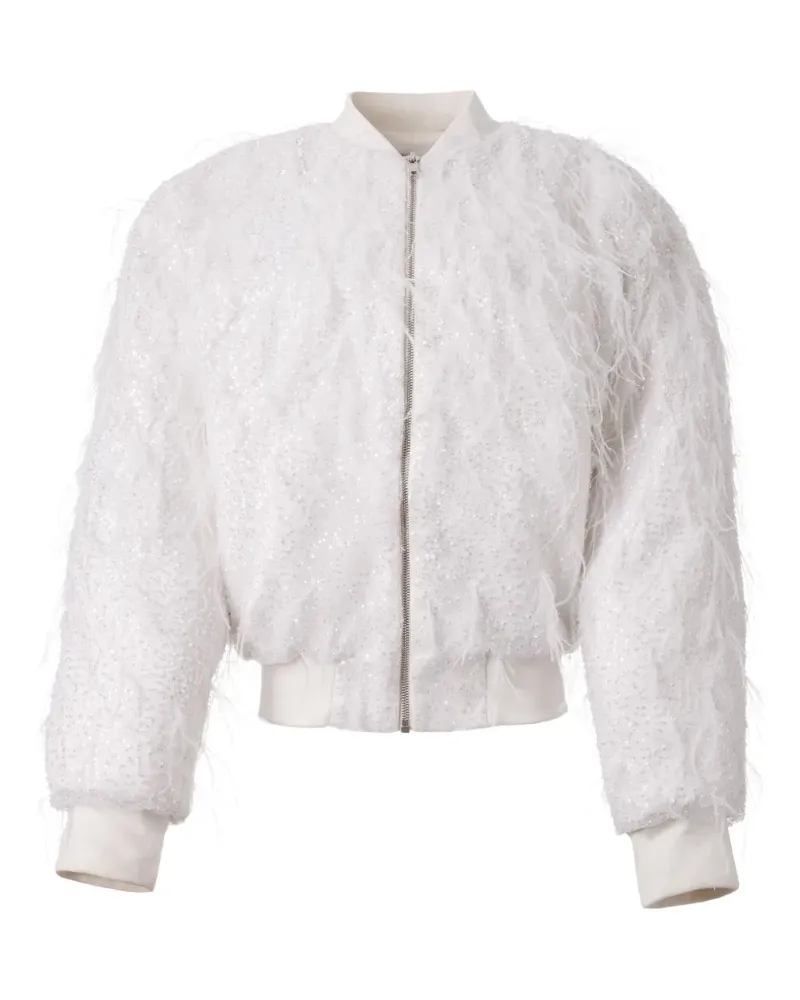 ALMAZ Bomberjacke mit Pailletten - Weiß Weiß