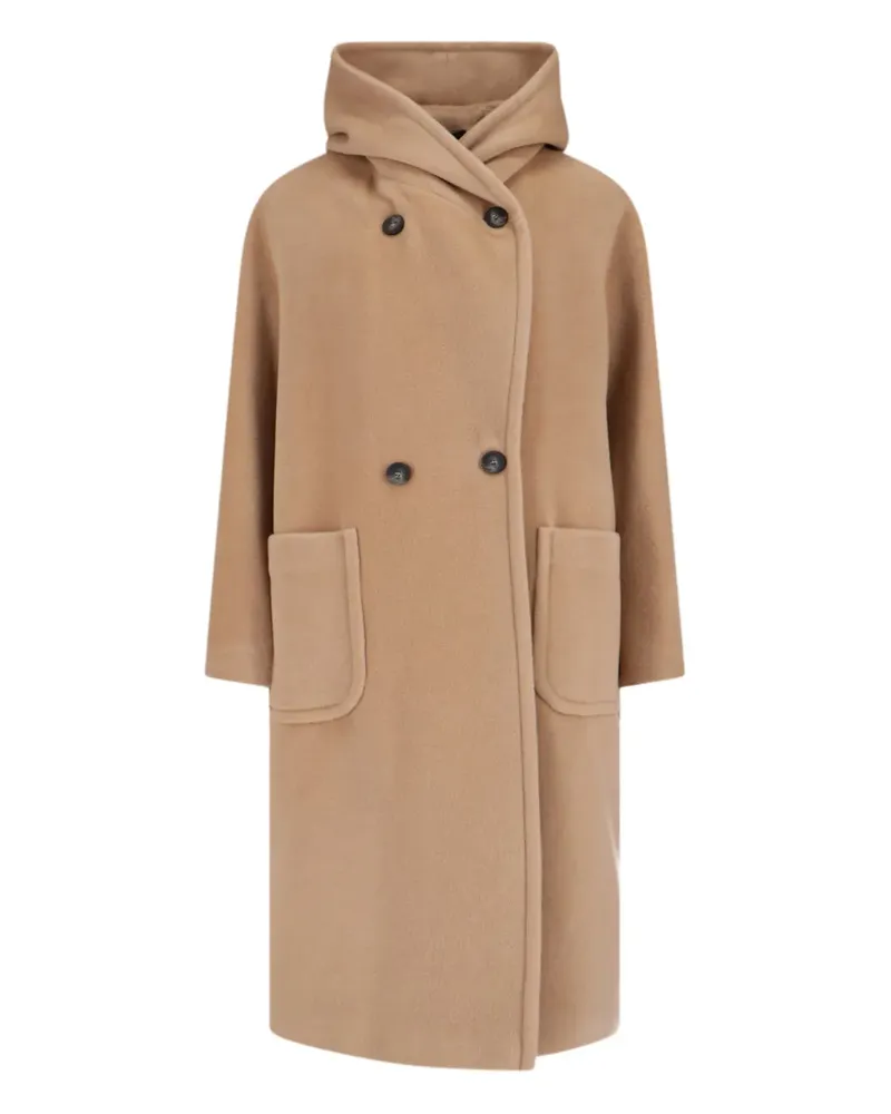 Tagliatore Daisy Mantel mit Kapuze - Braun Braun