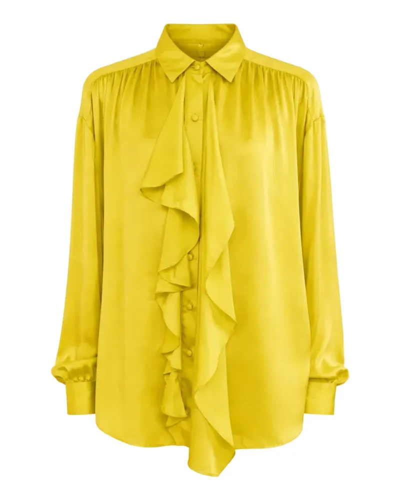 Ulla Johnson Gesture ruffled button shirt - Gelb Gelb