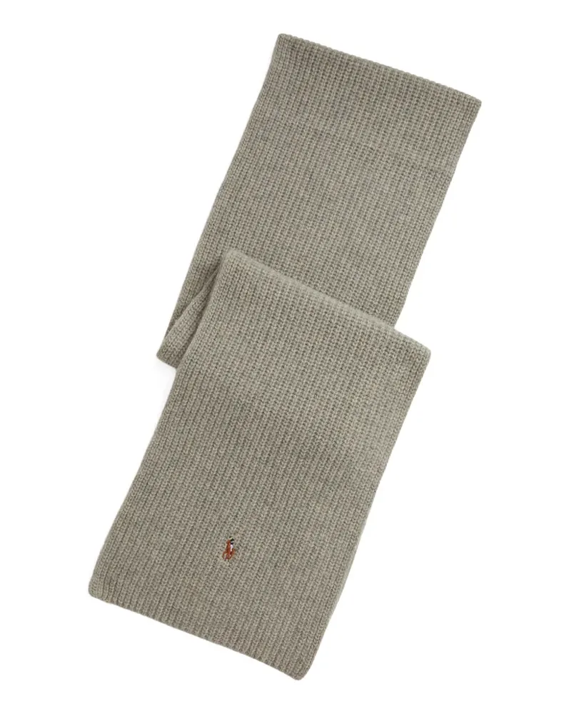 Ralph Lauren Gestrickter Schal mit Logo - Nude Nude
