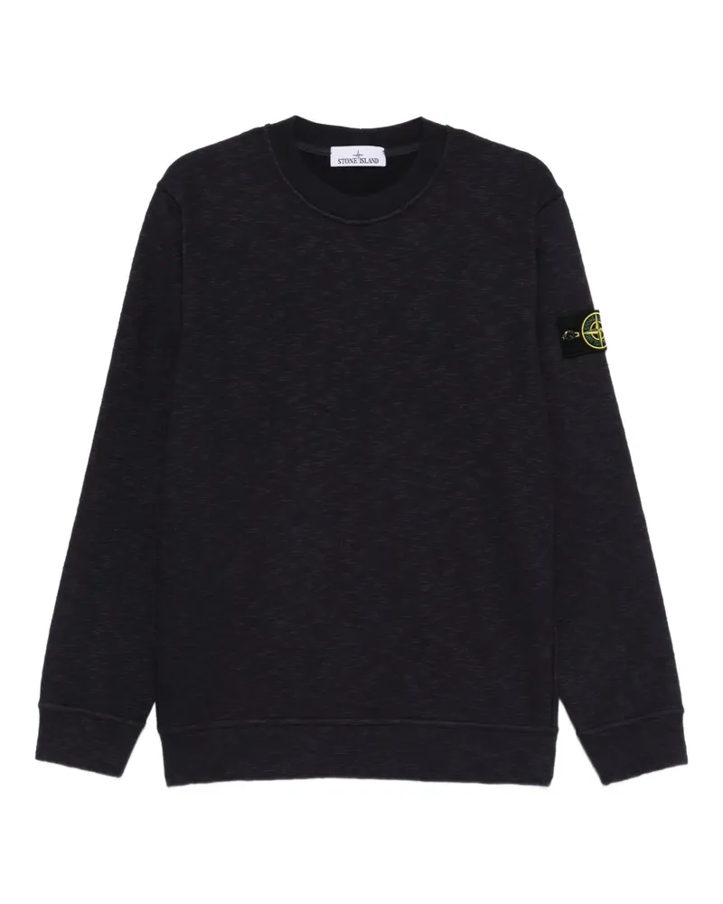Stone Island Sweatshirt mit aufgesetzter Tasche - Blau Blau
