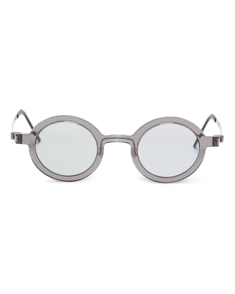 Lindberg Sonnenbrille mit rundem Gestell - Grau Grau