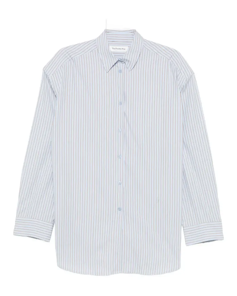 FRANKIE Shop Oana striped-pattern shirt - Blau Blau