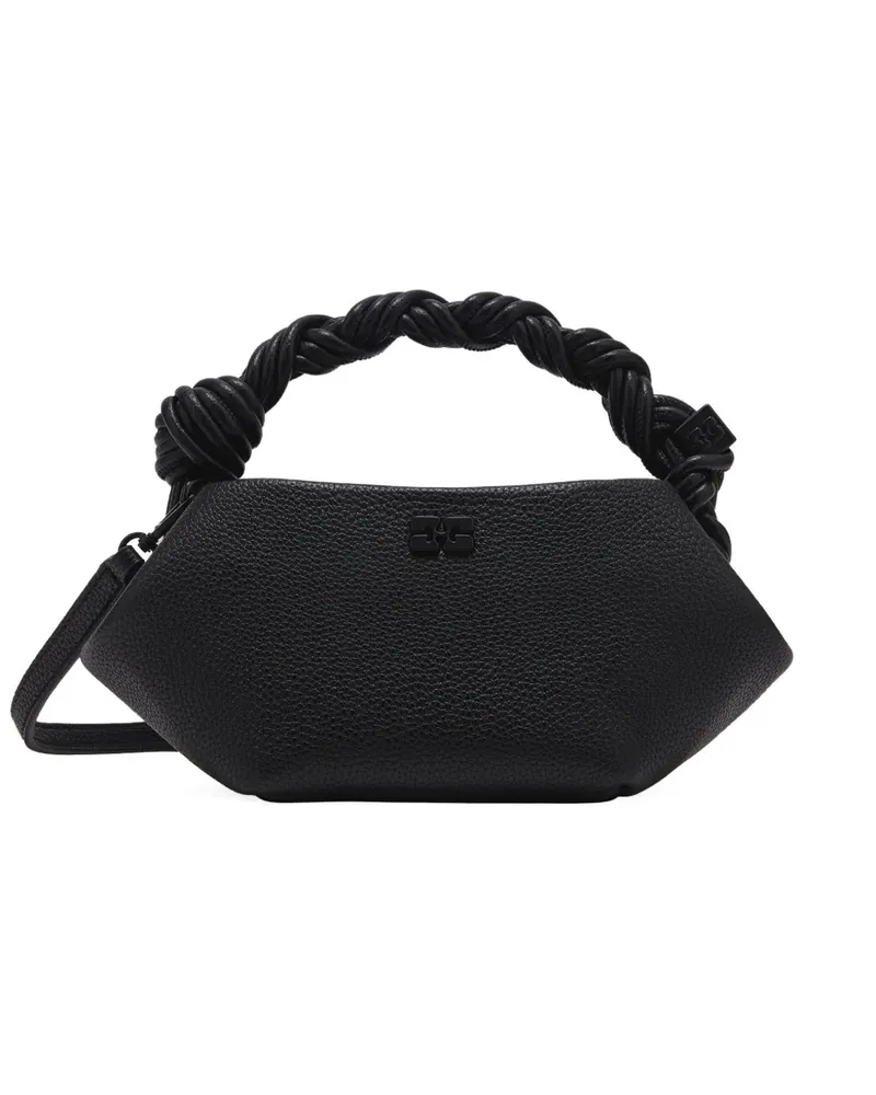 Ganni Mini Bou Tote Bag mit verdrehtem Henkel - 099 BLACK 099