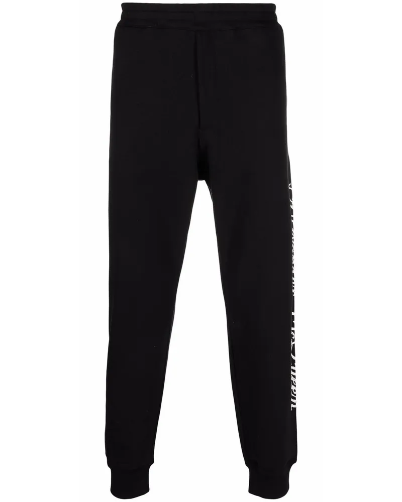 Alexander McQueen Schmale Jogginghose Schwarz