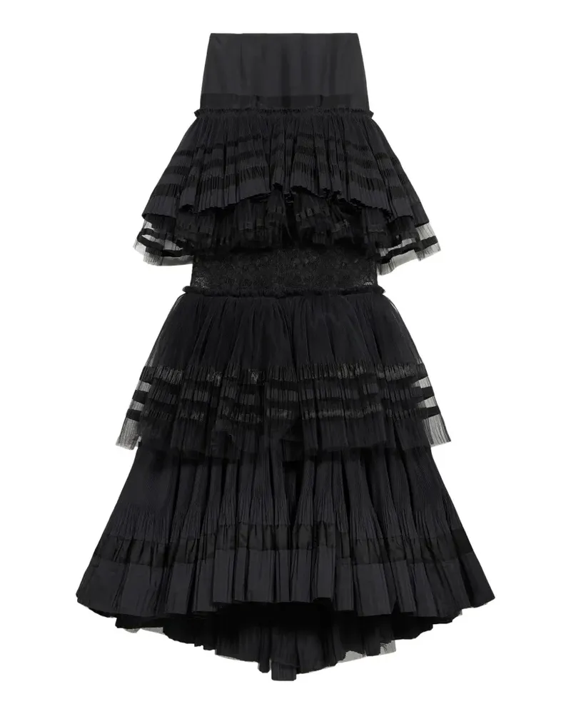 Blumarine Gestufter Maxirock - Schwarz Schwarz