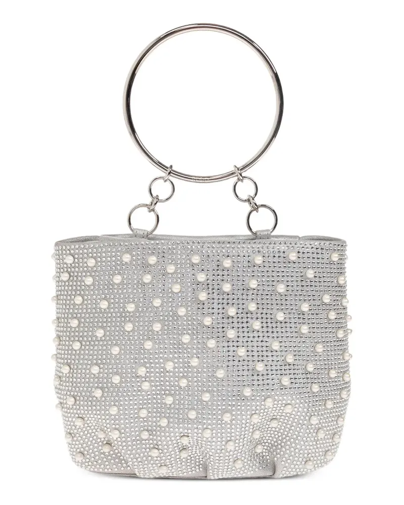 Rodo faux-pearl embellished tote bag - Silber Silber