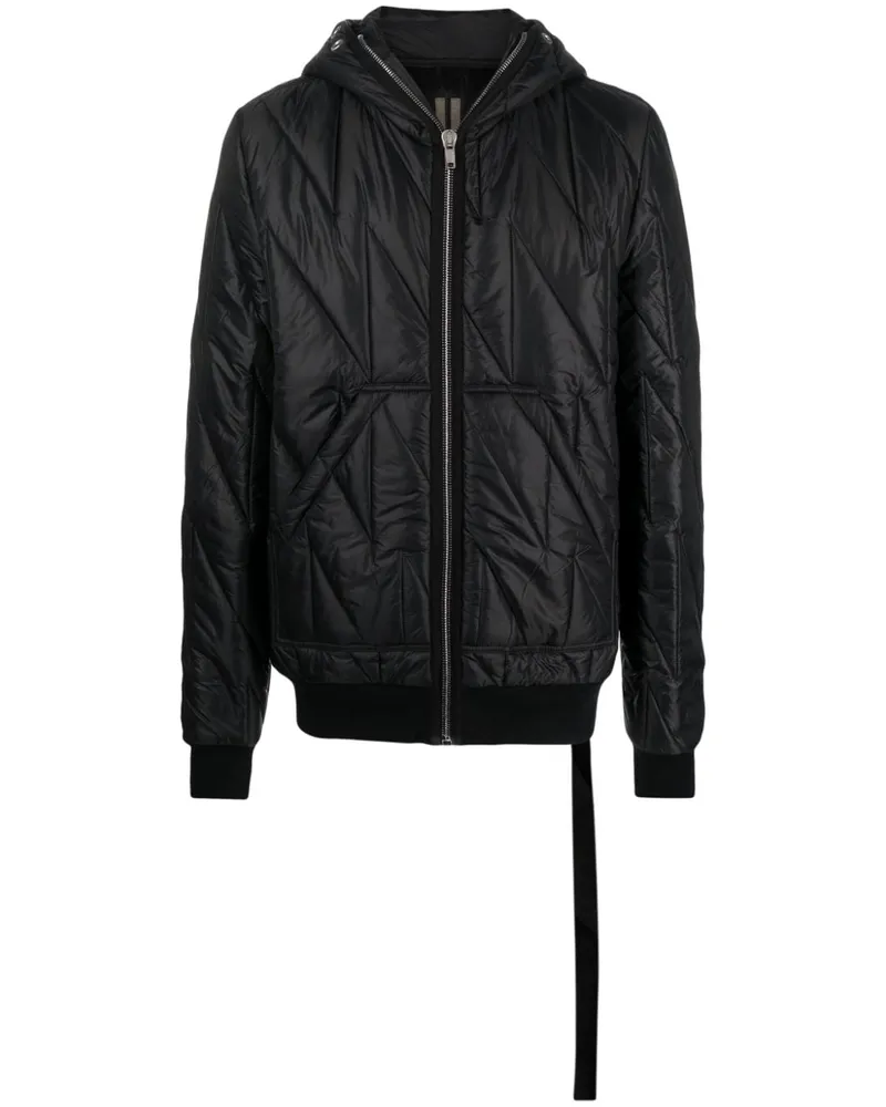 DRKSHDW by Rick Owens Gesteppte Gimp Kapuzenjacke - Schwarz Schwarz