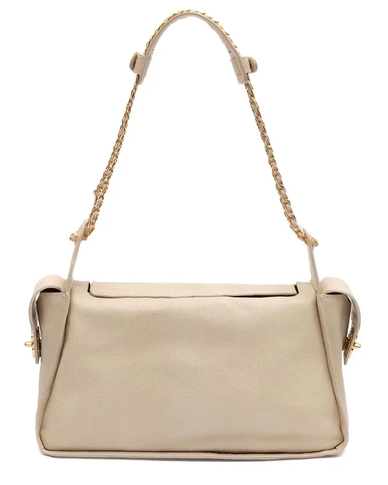 ISLA Verzierte Anne Schultertasche - Nude Nude