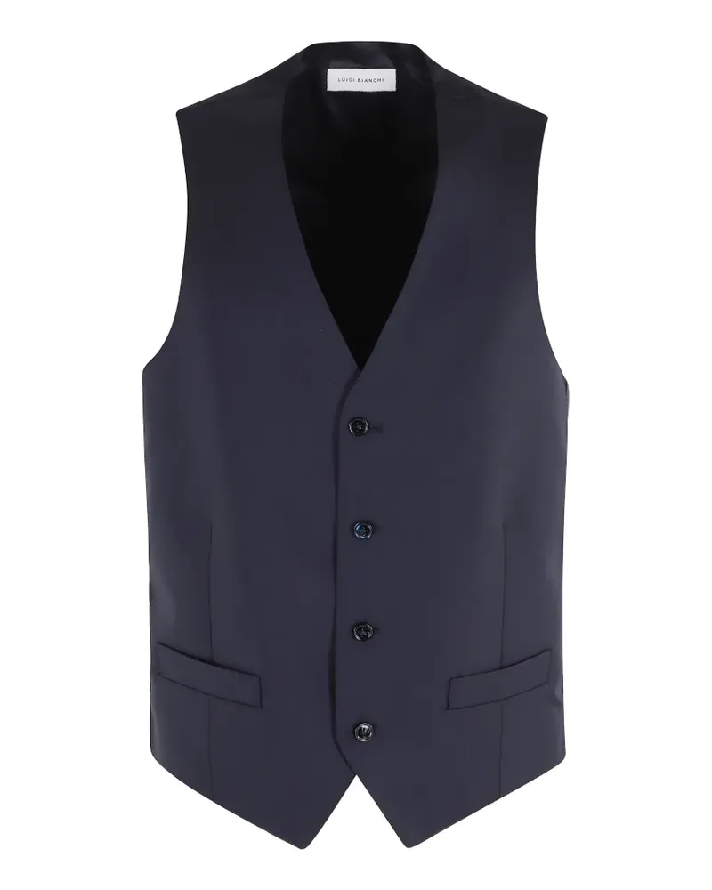 Luigi Bianchi Mantova button waistcoat - Blau Blau