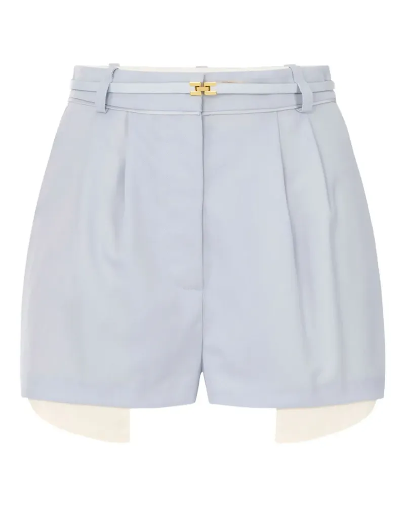 Elisabetta Franchi Shorts mit Falten - Blau Blau