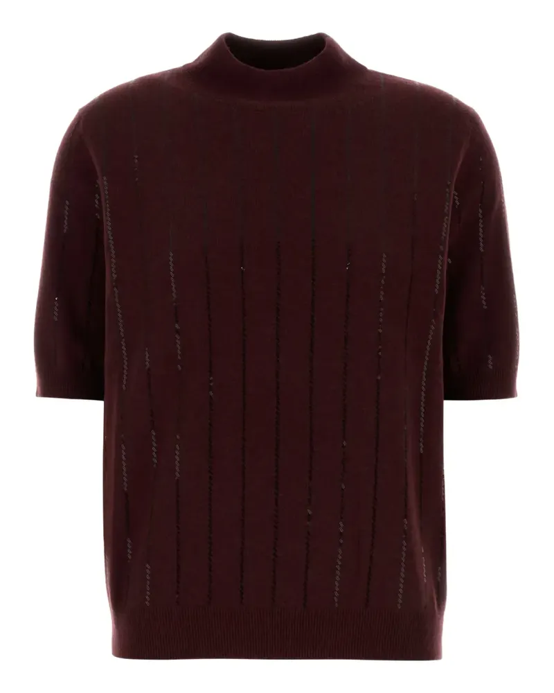 Brunello Cucinelli Klassischer Kaschmirpullover - Rot Rot