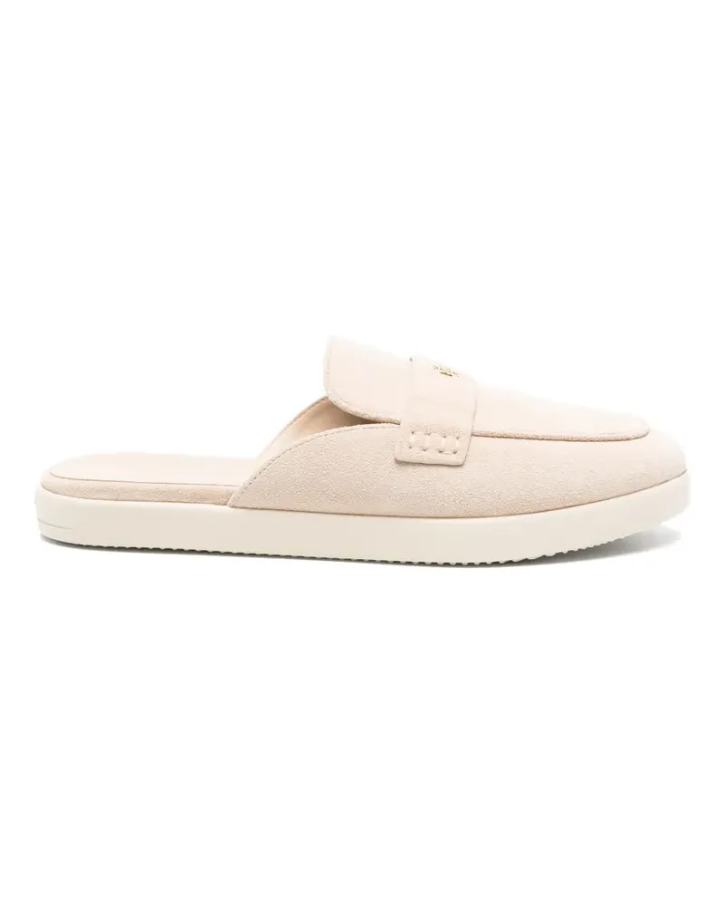 Tory Burch Ballet Sport Mules mit Logo-Schild - Nude Nude