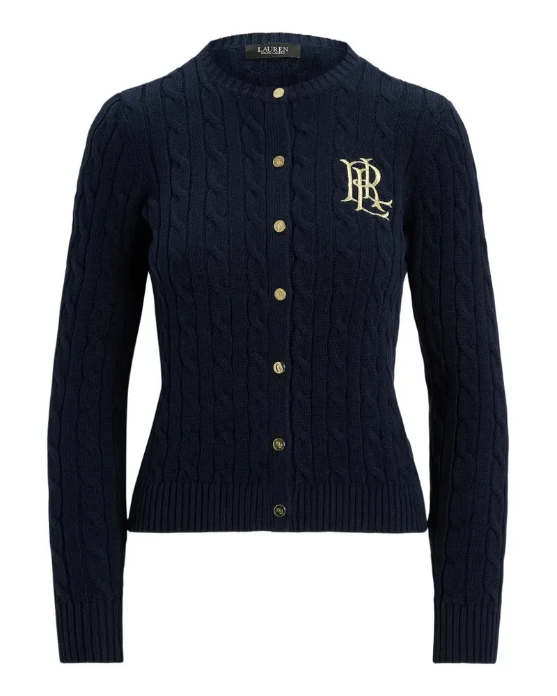 Ralph Lauren Cardigan mit Zopfmuster - Blau Blau