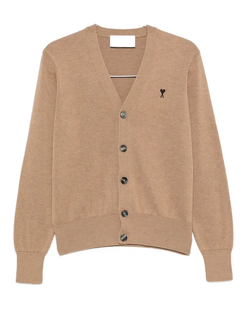 AMI Paris Ami de Coeur V-neck cardigan - Nude Nude