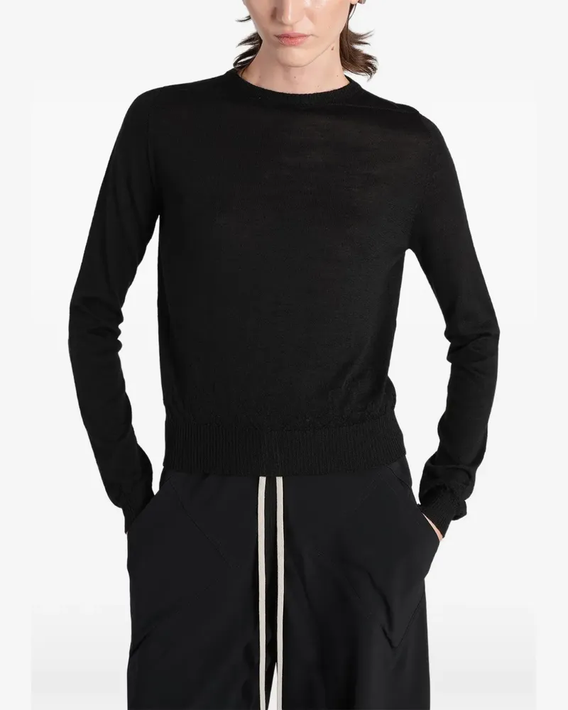 Rick Owens Pullover mit gerippten Details - Schwarz Schwarz