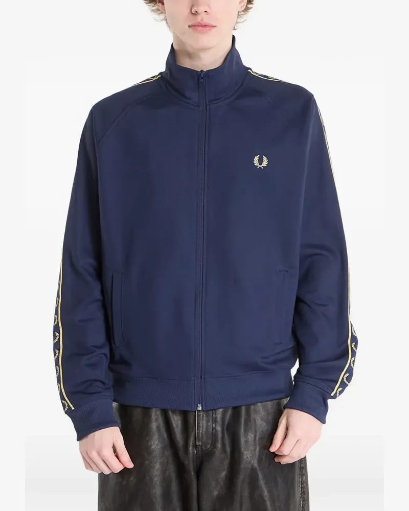 Fred Perry contrast tape track jacket - Blau Blau