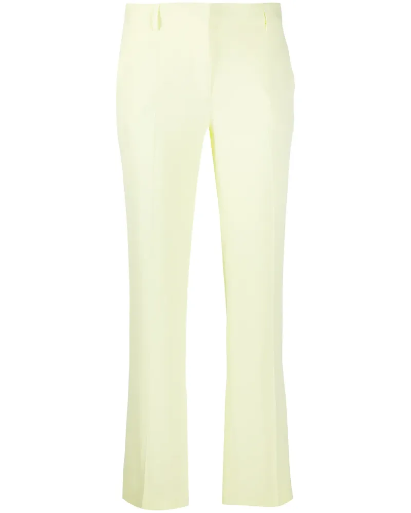 L'Autre Chose Cropped-Hose mit ausgestelltem Bein - Gelb Gelb