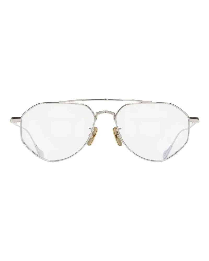 Cutler and Gross 017 Brille mit geometrischem Gestell - Silber Silber