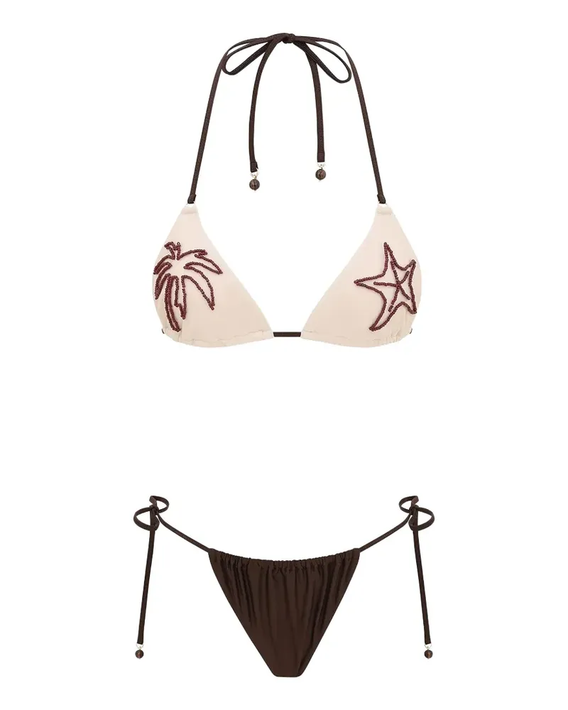 Zimmermann Mahon Bikini mit Perlen - Nude Nude