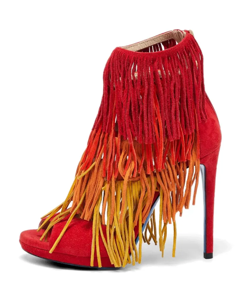 Loriblu fringe sandals - Rot Rot