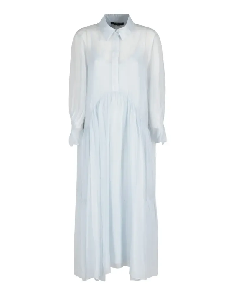 Seventy long-sleeve maxi dress - Blau Blau