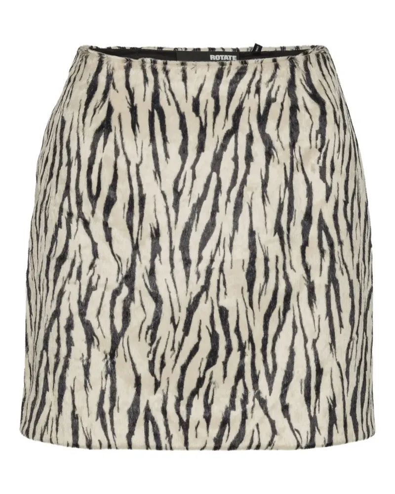 ROTATE Birger Christensen Rock mit Zebra-Print - Nude Nude