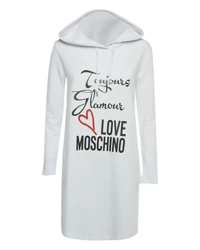 Moschino Kleid mit Kapuze - Weiß Weiß