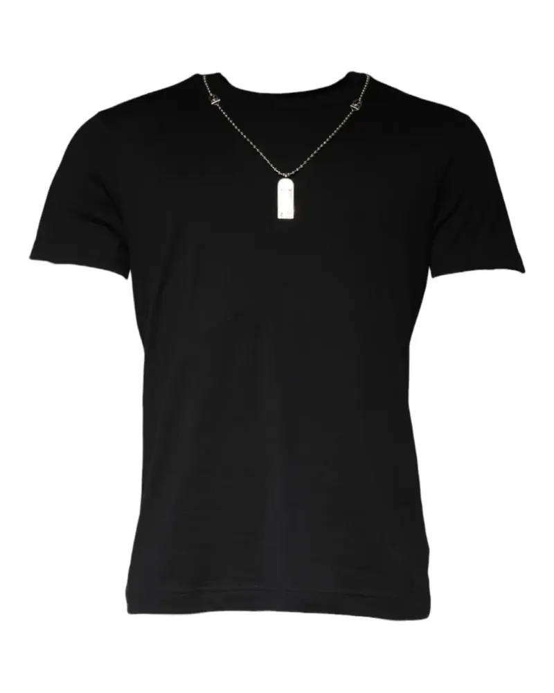 Dolce & Gabbana T-Shirt mit rundem Ausschnitt - Schwarz Schwarz