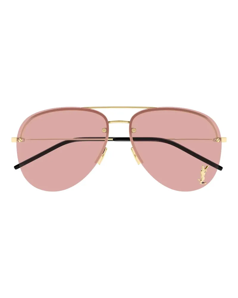 Saint Laurent Classic 11 M pilot-frame sunglasses - Gold Gold