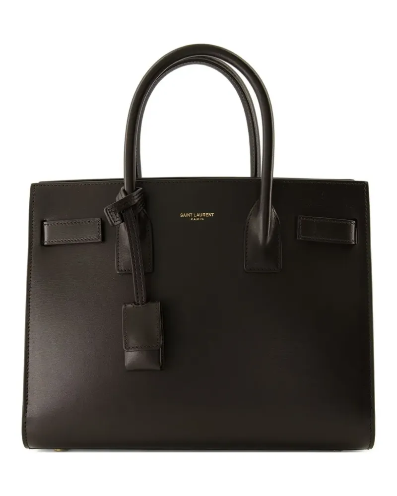Saint Laurent small Sac De Jour leather tote bag - Braun Braun