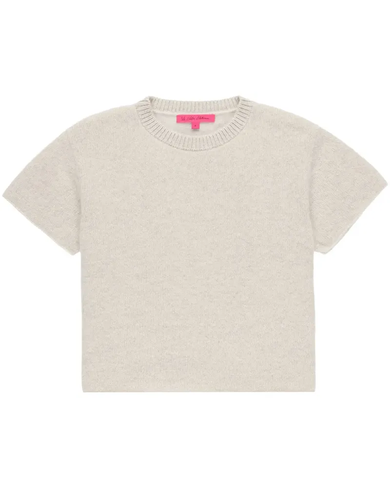 The Elder Statesman Kurzärmeliger Kaschmirpullover - Nude Nude