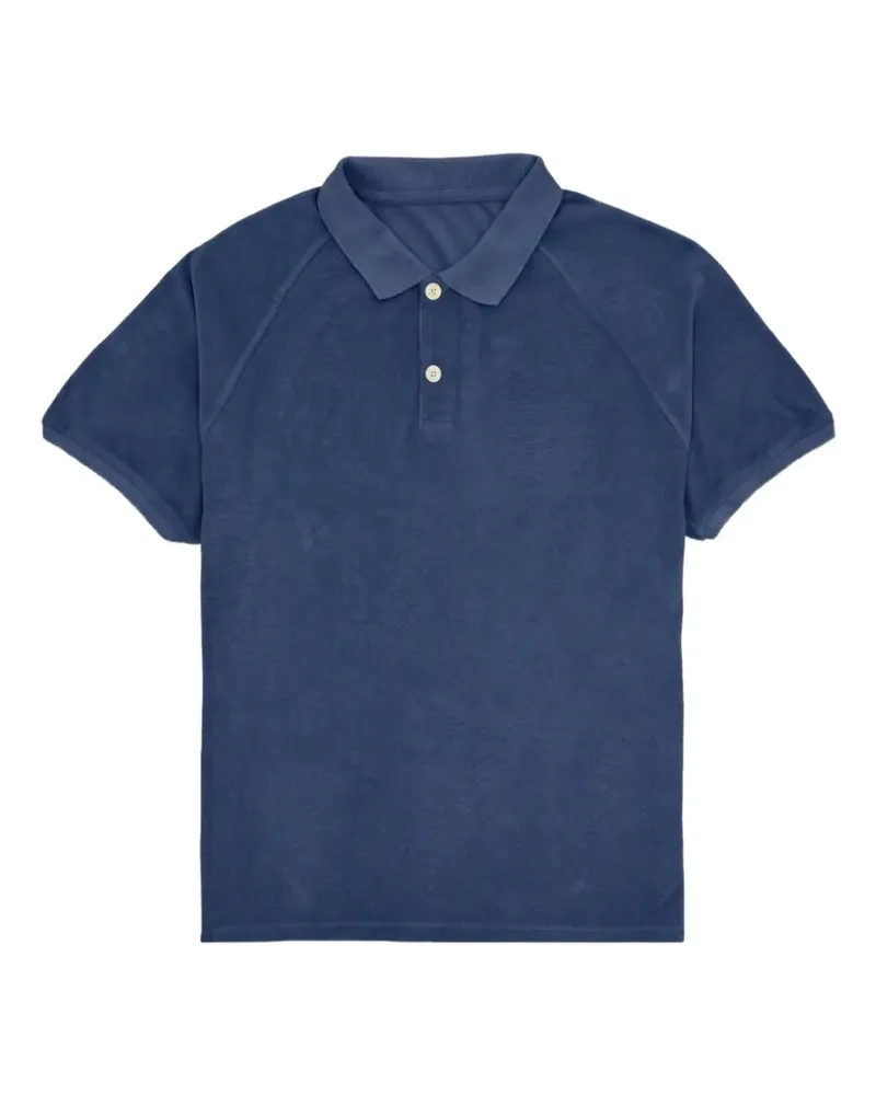 Fortela Brody Terry Poloshirt aus Raglan - Blau Blau