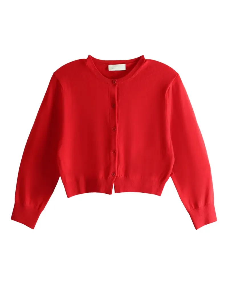 AMOMENTO Pullover mit Rundhalsausschnitt - Rot Rot
