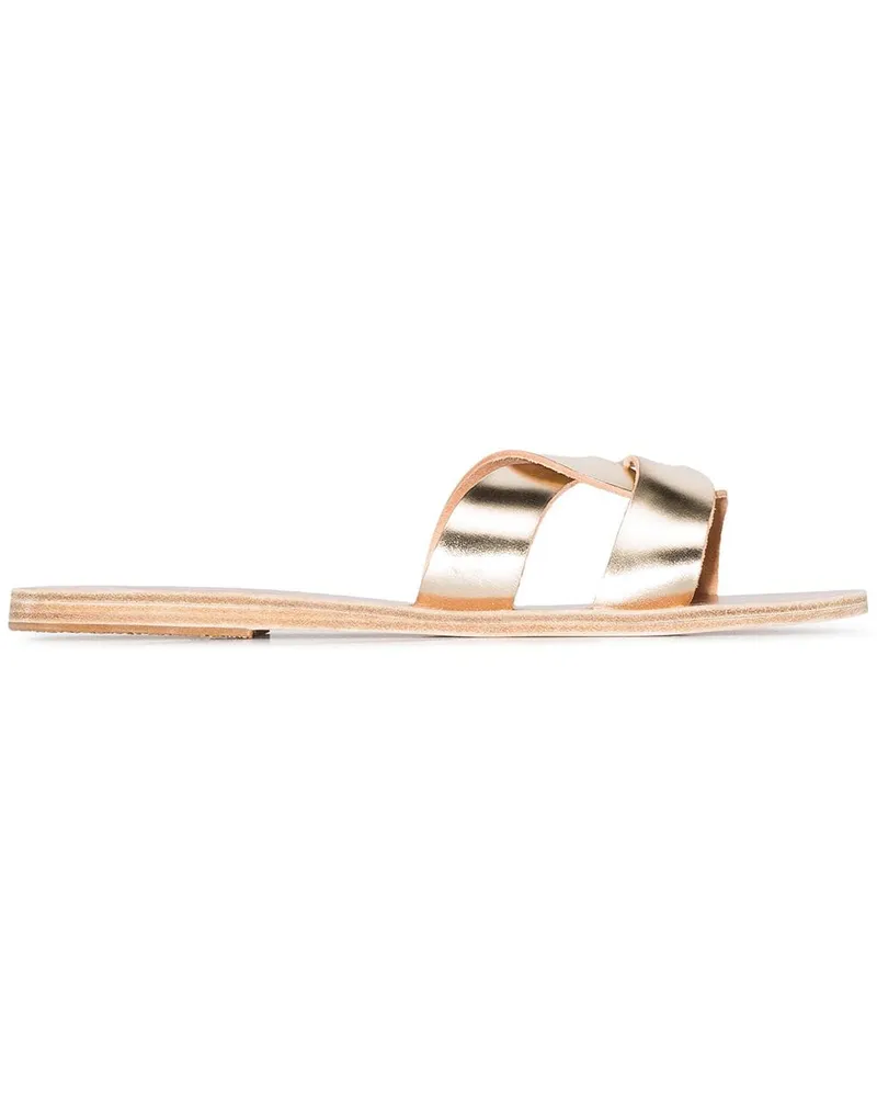 Ancient Greek Sandals Desmos' Pantoletten mit überkreuzten Riemen - Gold Gold