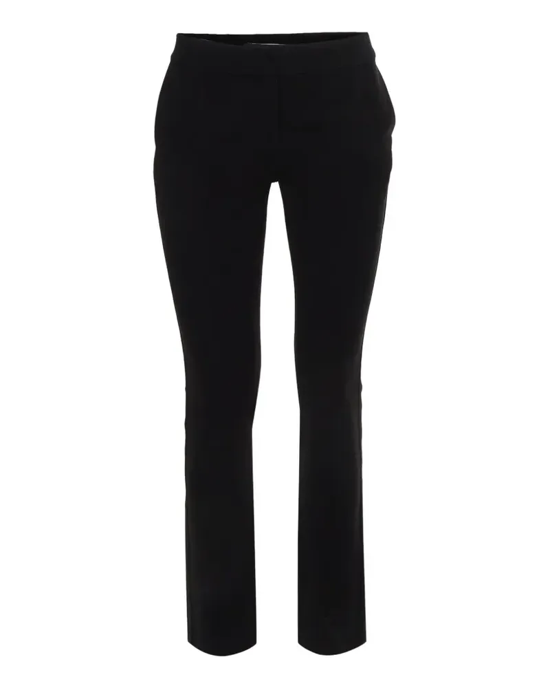 Diane von Furstenberg Hose mit Kreppstruktur - Schwarz Schwarz